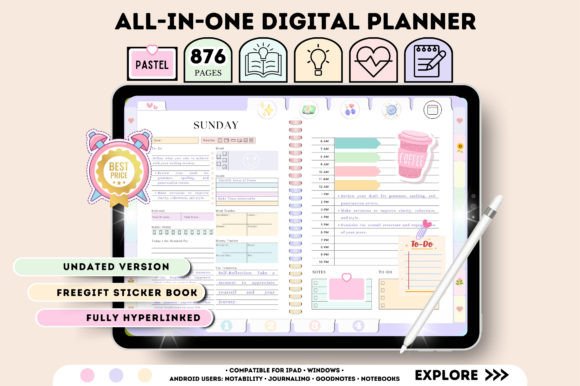 all-in-one organizer planner digital 